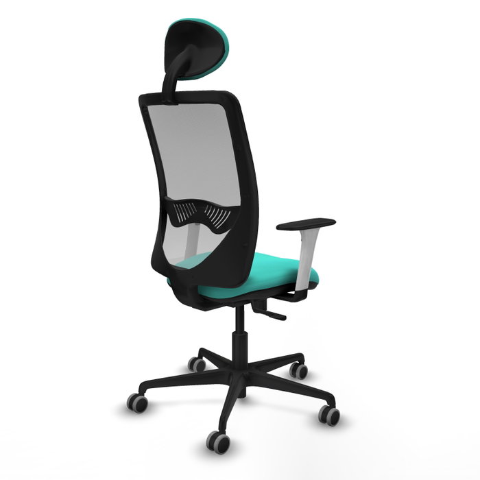 PIQUERAS Y CRESPO Silla de oficina Zulema con mecanismo Sincro, Turquesa y Gris PIQUERAS Y CRESPO Silla de oficina Zulema con mecanismo Sincro, Turquesa y Gris