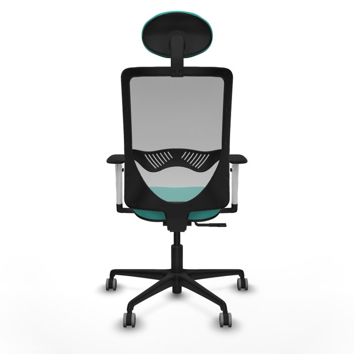 PIQUERAS Y CRESPO Silla de oficina Zulema con mecanismo Sincro, Turquesa y Gris PIQUERAS Y CRESPO Silla de oficina Zulema con mecanismo Sincro, Turquesa y Gris