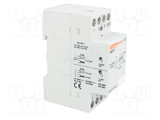 LOVATO ELECTRIC Contactor CN25 4-polar 25A 220-230VAC/VDC LOVATO ELECTRIC Contactor CN25 4-polar 25A 220-230VAC/VDC