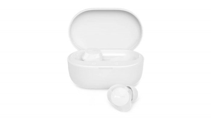 Philips TAT1300WT Auriculares Bluetooth Blancos con Estuche de Carga