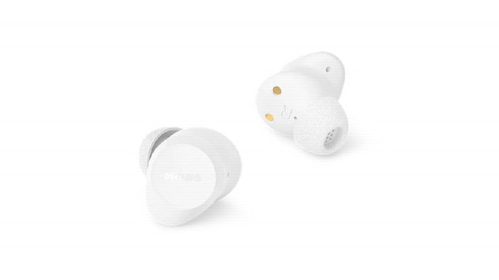 Philips TAT1300WT Auriculares Bluetooth Blancos con Estuche de Carga