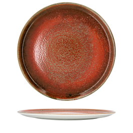 Summa Plato Pizza Magma de Porcelana, 33 cm - Plato para Pizza (Set de 6)