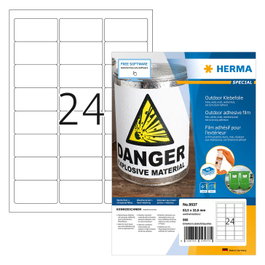 HERMA Etiquetas Adhesivas A4 Outdoor Blanco 63,5x33,9mm 960 St.
