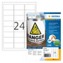 HERMA Etiquetas Adhesivas A4 Outdoor Blanco 63,5x33,9mm 960 St.