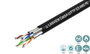 Lanview Cable Cat6a U-FTP 4x2xAWG23 PE negro para exteriores de 500m