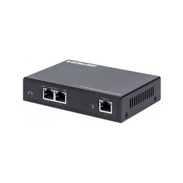Intellinet Prolongador PoE Gigabit 2 Puertos, Extensión PoE hasta 100 m, 60 W Presupuesto PoE, Compatible IEEE 802.3bt/at/af, Carcasa Metálica, Garantía 3 Años