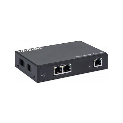 Intellinet Prolongador PoE Gigabit 2 Puertos, Extensión PoE hasta 100 m, 60 W Presupuesto PoE, Compatible IEEE 802.3bt/at/af, Carcasa Metálica, Garantía 3 Años