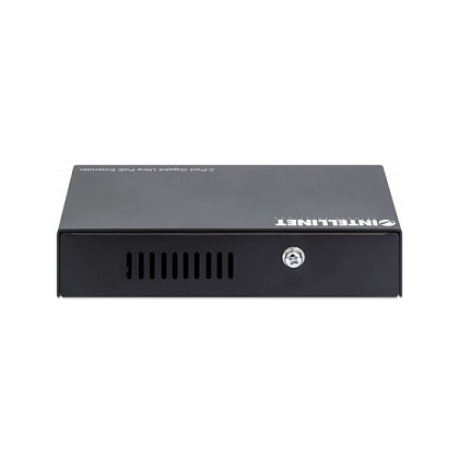 Intellinet Prolongador PoE Gigabit 2 Puertos, Extensión PoE hasta 100 m, 60 W Presupuesto PoE, Compatible IEEE 802.3bt/at/af, Carcasa Metálica, Garantía 3 Años