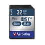 Verbatim PRO Tarjeta de Memoria SDHC 32GB Clase 10 UHS I 90MB/s lectura