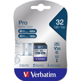 Verbatim Pro SDHC 32 GB Clase 10 UHS-I