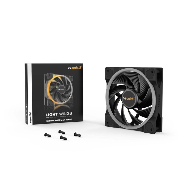 be quiet! Light Wings 120mm PWM High-speed ARGB Negro be quiet! Light Wings 120mm PWM High-speed ARGB Negro