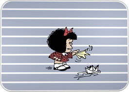GRAFOPLAS DISEÑO Vade PVC Mafalda Boat 33x47x0,5cm