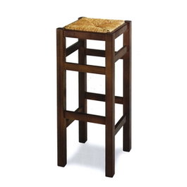 Muebles Romero Taburete Córdoba para Bar o Cocina, Acabado en Enea, Altura Ajustable