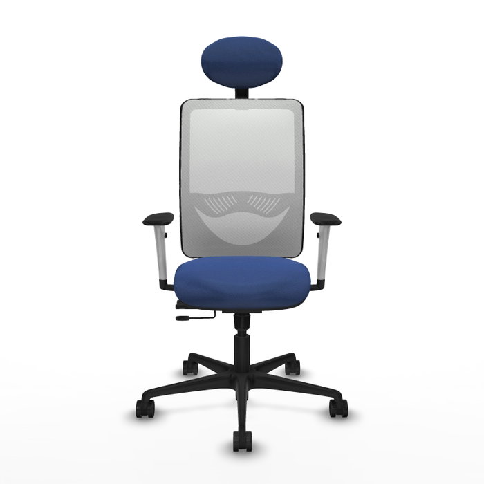 PIQUERAS Y CRESPO Silla de oficina Zulema Azul Marino y Blanco PIQUERAS Y CRESPO Silla de oficina Zulema Azul Marino y Blanco