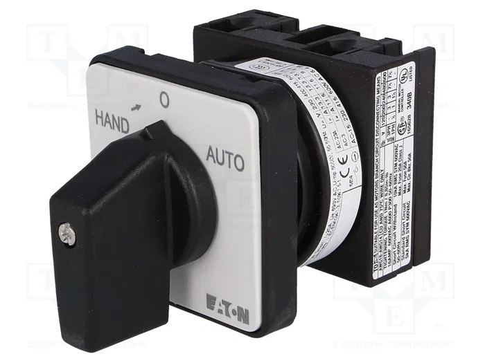 EATON ELECTRIC Interruptor de leva 20A HAND->0-AUTO 2 posiciones EATON ELECTRIC Interruptor de leva 20A HAND->0-AUTO 2 posiciones