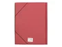 Liderpapel Carpeta de solapas color rojo con cierre de gomas