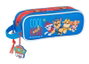 SAFTA Portatodo Doble Patrulla Canina Paw Patrol Dos Compartimentos Cremalleras Asa Mano 21x6x8cm