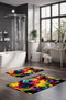 Mijölnir CT-5150 Juego de Alfombrillas de Baño de 2 Piezas, Poliéster, Antideslizante, Antibacteriano, 40x60 cm y 60x100 cm