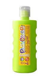Tempera Playcolor Liqüid Liquida 500 Ml (Botella) Verde Claro (Set de 6)