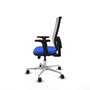 PIQUERAS Y CRESPO Silla de oficina Horna con mecanismo Sincro/Traslack, Azul y Blanco