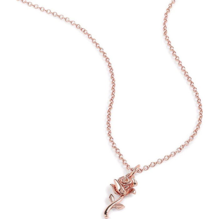 Disney Colgante Rosa La Bella y la Bestia Latón