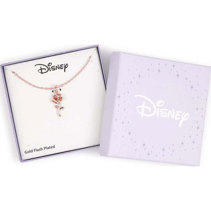 Disney Colgante Rosa La Bella y la Bestia Latón