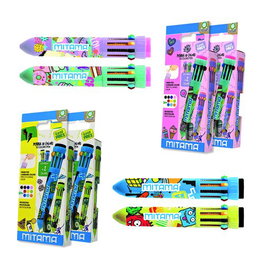 Mitama Bolígrafo de 10 Colores Surtidos 0,7 mm Blister de 1 unidad