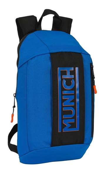 Safta Munich Mini Mochila Submarine Cremallera Vertical Azul Eléctrico Safta Munich Mini Mochila Submarine Cremallera Vertical Azul Eléctrico