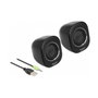 DeLOCK Mini altavoces estéreo 27002 con conector de 3,5 mm y USB