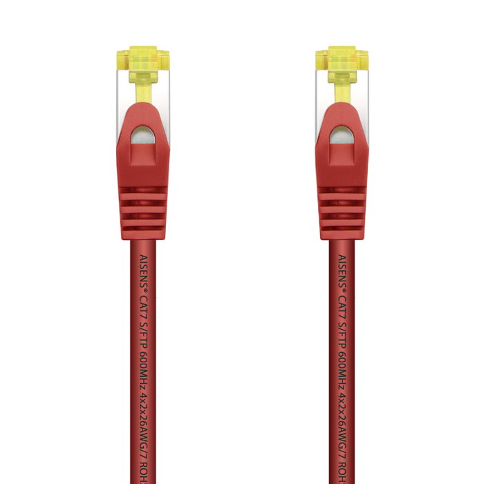 Aisens Cable de Red RJ45 Cat.7 S/FTP LSZH 600 MHz Rojo 25 cm Aisens Cable de Red RJ45 Cat.7 S/FTP LSZH 600 MHz Rojo 25 cm
