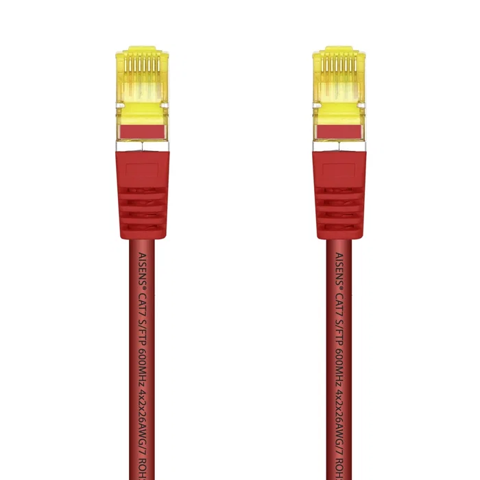 Aisens Cable de Red RJ45 Cat.7 S/FTP LSZH 600 MHz Rojo 25 cm Aisens Cable de Red RJ45 Cat.7 S/FTP LSZH 600 MHz Rojo 25 cm