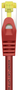 AISENS A146-0468 Cable de Red RJ45 Cat.7 S/FTP LSZH 600 MHz AWG26 - 10 Gbit/s - 0.25 m (25 cm) - Rojo