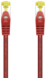 AISENS A146-0468 Cable de Red RJ45 Cat.7 S/FTP LSZH 600 MHz AWG26 - 10 Gbit/s - 0.25 m (25 cm) - Rojo