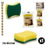 Arte Regal Estropajo Oval 10x3x7.5 cm Amarillo y Verde (Set de 96)