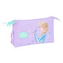 Portatodo Triple Frozen Spirit Lila 22 x 12 x 3 cm
