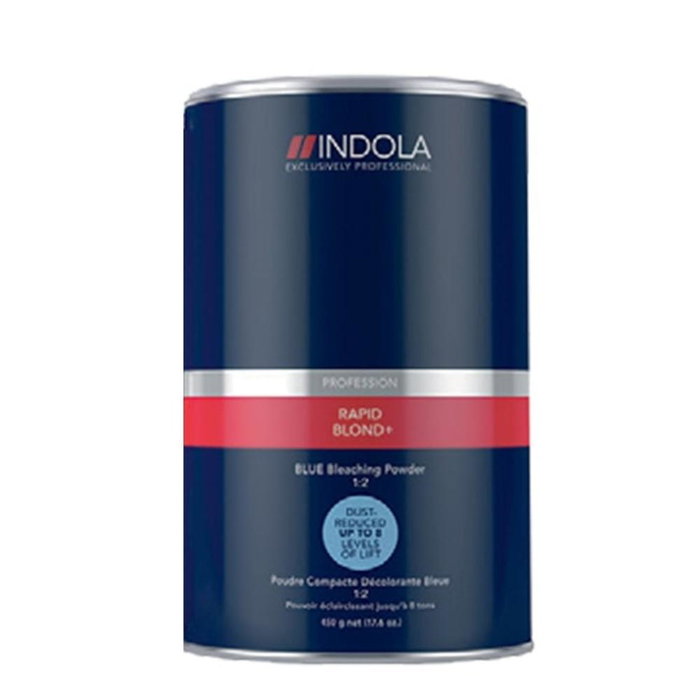 Indola Rapid Blond Blue Polvo Decolorante Capilar de Acción Rápida Azul Anti-Amarillo 450g Nueva Versión Indola Rapid Blond Blue Polvo Decolorante Capilar de Acción Rápida Azul Anti-Amarillo 450g Nueva Versión