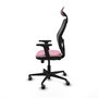PIQUERAS Y CRESPO Silla de oficina Jorquera Rosa y Negro