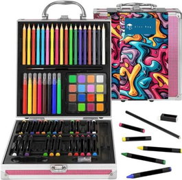 ARTIST BY ALEX BOG Maleta aluminio art studio artis con 75 piezas