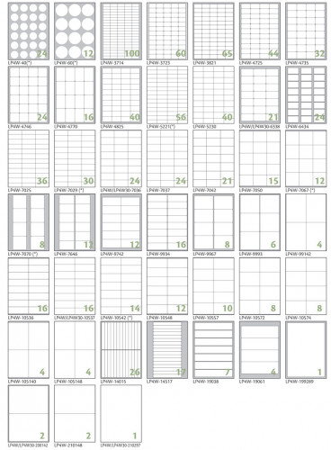 Tico LP4W-7037 Etiquetas Blancas sin Márgenes 70x37 mm