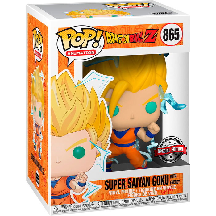FUNKO Figura POP Dragon Ball Z Super Saiyan Goku Exclusive Vinilo 9cm Caja Regalo