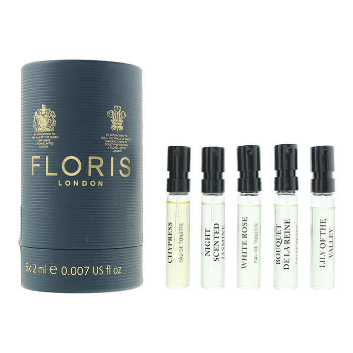 Discovery Collection Set Floris Of London: White Rose, Eau De Toilette, For Women, 2 ml *Vial + Night Scented Jasmine, Eau De Toilette, Unisex, 2 ml *Vial + Chypress, Eau De Toilette, Unisex, 2 ml *Vial + Lily Of The Valley, Eau De Toilette, For Women, 2 Discovery Collection Set Floris Of London: White Rose, Eau De Toilette, For Women, 2 ml *Vial + Night Scented Jasmine, Eau De Toilette, Unisex, 2 ml *Vial + Chypress, Eau De Toilette, Unisex, 2 ml *Vial + Lily Of The Valley, Eau De Toilette, For Women, 2