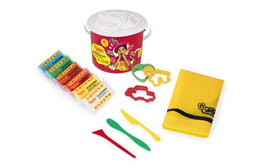 Plastilina Jovi Juego Cubo Surtido (6 Pastillas + 3 Modeladores + 3 Moldes + Mantel)