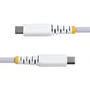 Startech Cable USB-C 0,3 m Blanco Trenzado 60W/3A