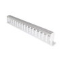 VALUE Panel guíacables 19 pulgadas 1U con canal de gestión 40x60mm Gris