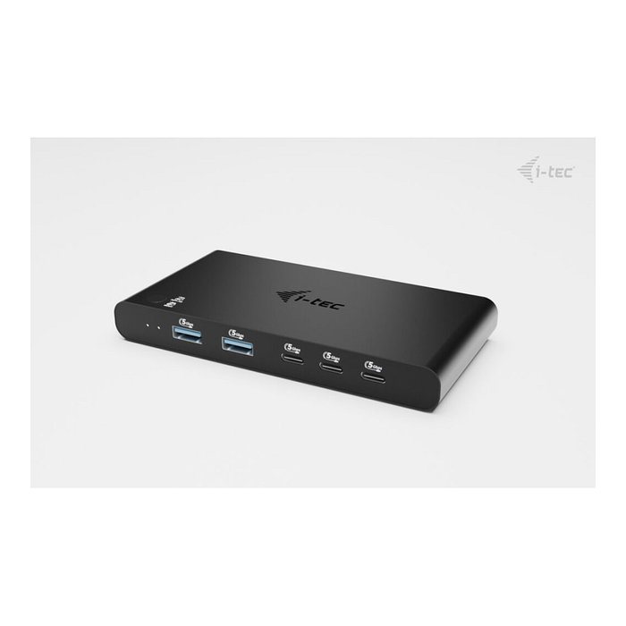 I-Tec KVM Docking Station HDMI para 2 PCs, 2x USB-C PD 100W, USB 3.2, 4K 60Hz