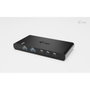 I-tec KVM Docking Station HDMI para 2 hosts, Negro