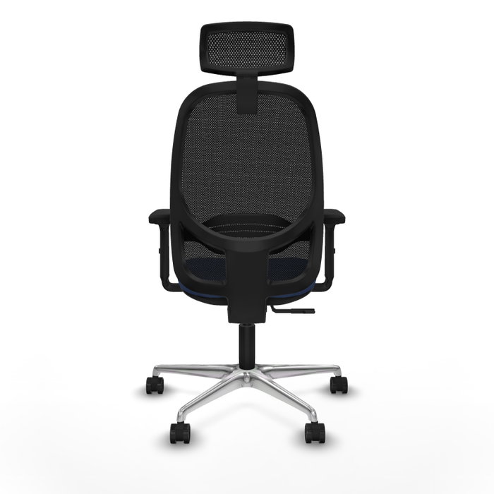 PIQUERAS Y CRESPO Silla de oficina Cilanco con mecanismo Sincro, Azul marino y Negro