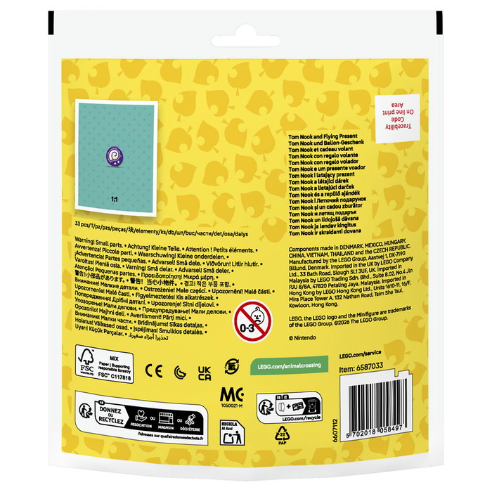 LEGO 30731 Polybag Animal Crossing Tom Nook con Globo Regalo de Aire Caliente, 33 Piezas, Construcción Multicolor, Edad 6+
