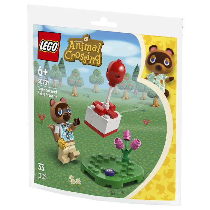 LEGO 30731 Polybag Animal Crossing Tom Nook con Globo Regalo de Aire Caliente, 33 Piezas, Construcción Multicolor, Edad 6+