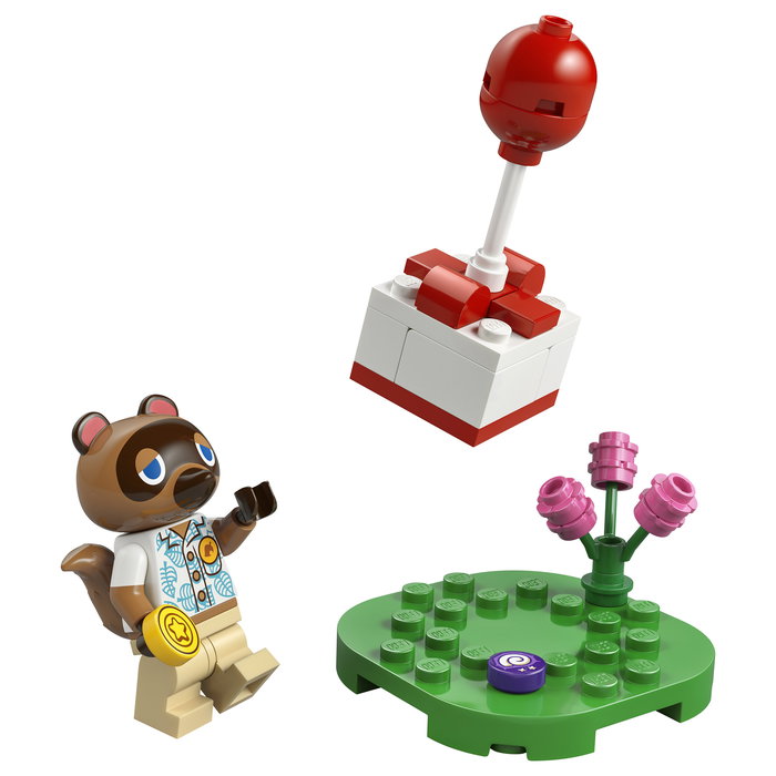 LEGO 30731 Polybag Animal Crossing Tom Nook con Globo Regalo de Aire Caliente, 33 Piezas, Construcción Multicolor, Edad 6+